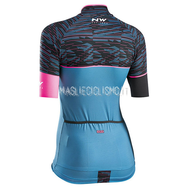 Maglia Donne Northwave 2017 Nero e Blu - Clicca l'immagine per chiudere