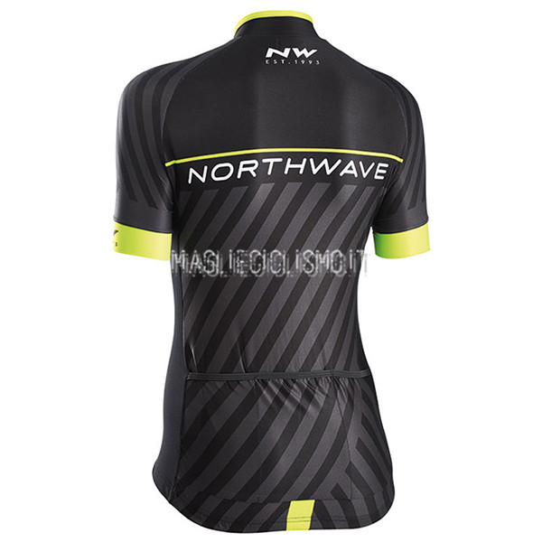 Maglia Donne Northwave 2017 Nero e Giallo - Clicca l'immagine per chiudere