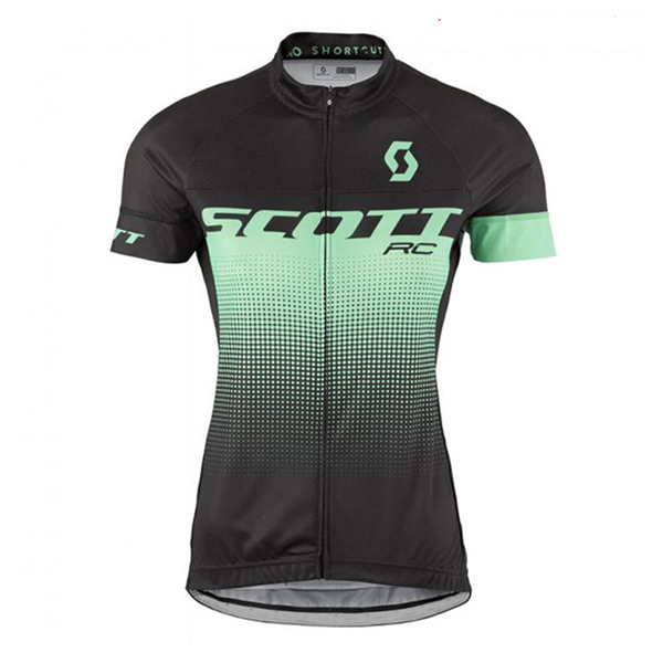 2017 Maglia Donne Scott nero e verde