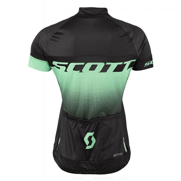 2017 Maglia Donne Scott nero e verde