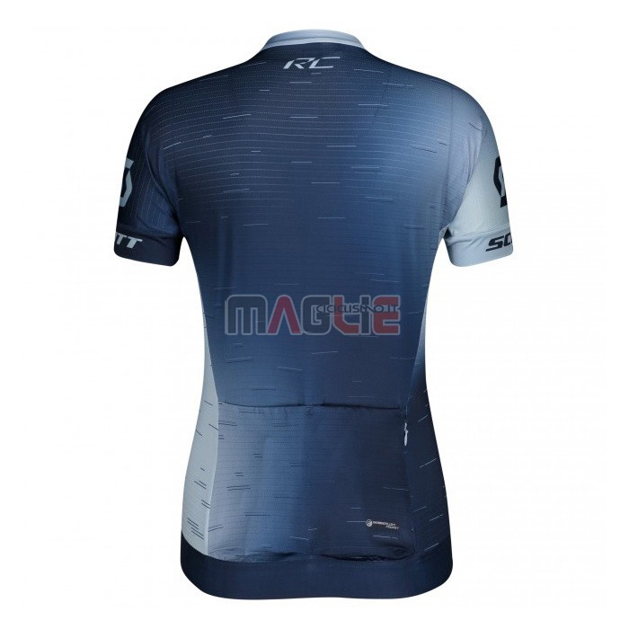 Maglia Donne Scott Manica Corta 2021 Blu Bianco - Clicca l'immagine per chiudere