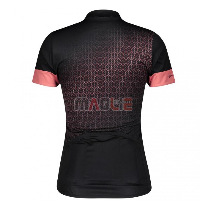 Maglia Donne Scott Manica Corta 2021 Nero Rosa