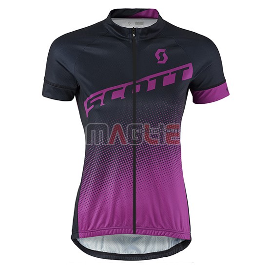 Maglia Donne Scott manica corta 2016 nero e rosso