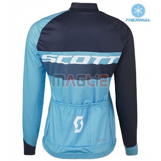 Maglia Donne Scott manica lunga 2016 blu e nero