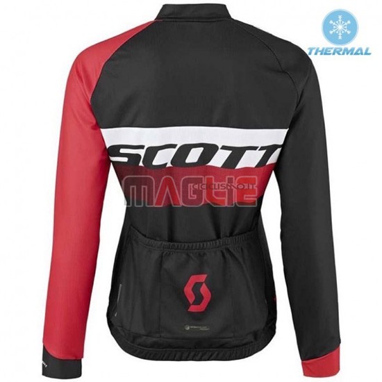 Maglia Donne Scott manica lunga 2016 rosso e nero