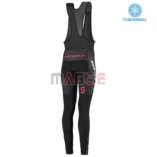 Maglia Donne Scott manica lunga 2016 rosso e nero