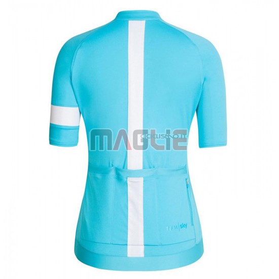 Maglia Donne Sky manica corta 2016 blu e bianco