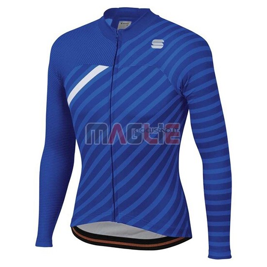 Maglia Donne Sportful Manica Lunga 2020 Blu Bianco