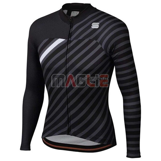 Maglia Donne Sportful Manica Lunga 2020 Nero Bianco