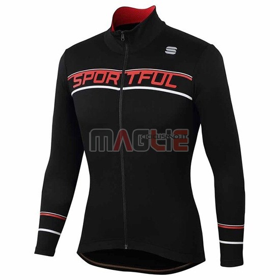 Maglia Donne Sportful Manica Lunga 2020 Nero Rosso