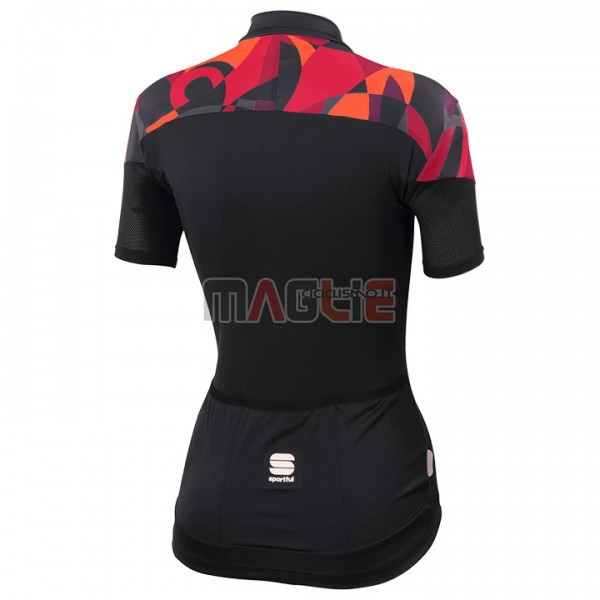 Maglia Sportful Primavera Manica Corta 2017 Nero e Rosso