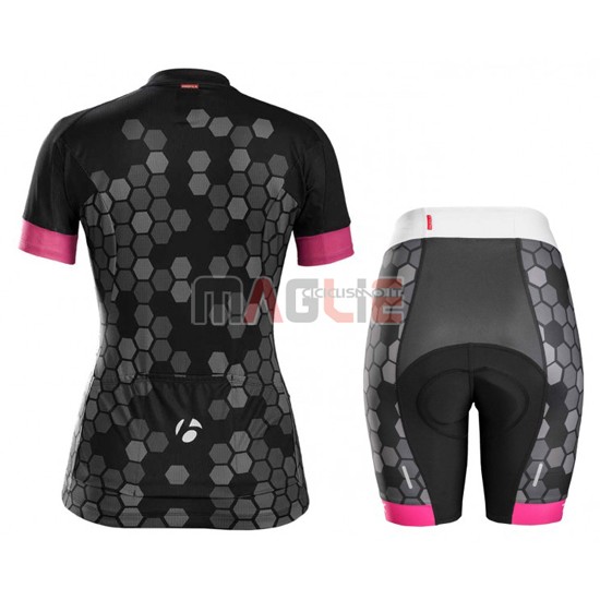 Maglia Donne Trek manica corta 2016 nero e bianco