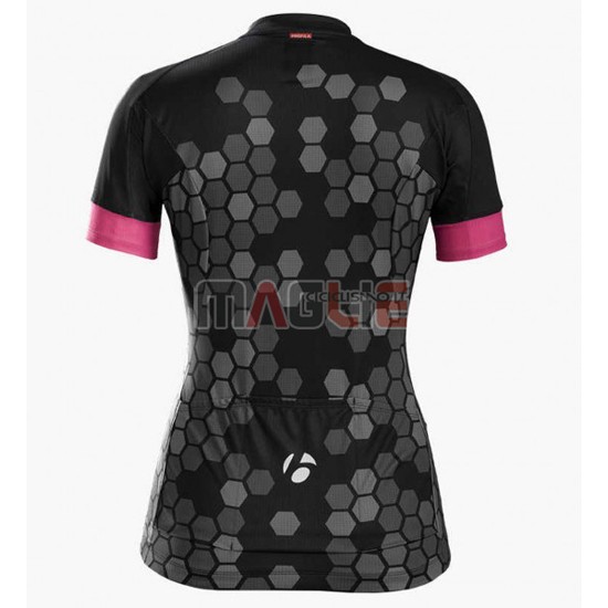 Maglia Donne Trek manica corta 2016 nero e bianco