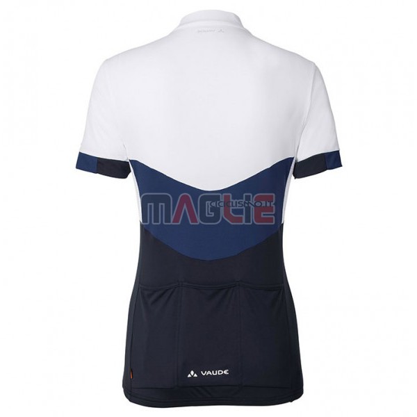 Maglia Donne Vaude Manica Corta 2017 Bianco e Nero