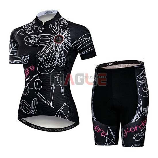 Maglia Donne Weimostar Manica Corta 2019 Nero Bianco Rosa