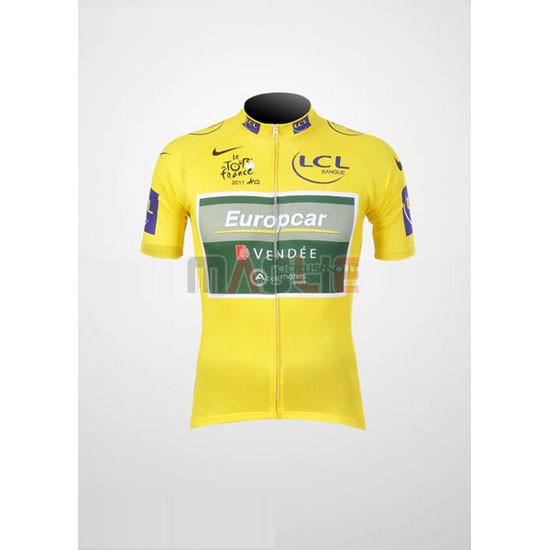 Maglia Europcar manica corta 2011 giallo