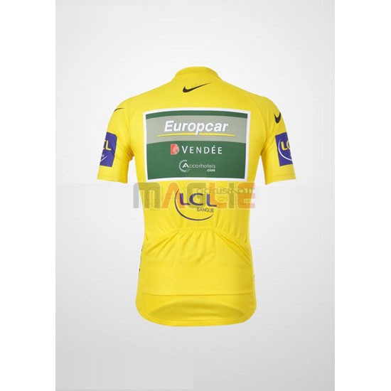 Maglia Europcar manica corta 2011 giallo