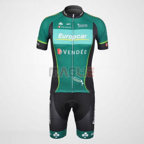 Maglia Europcar manica corta 2012 verde