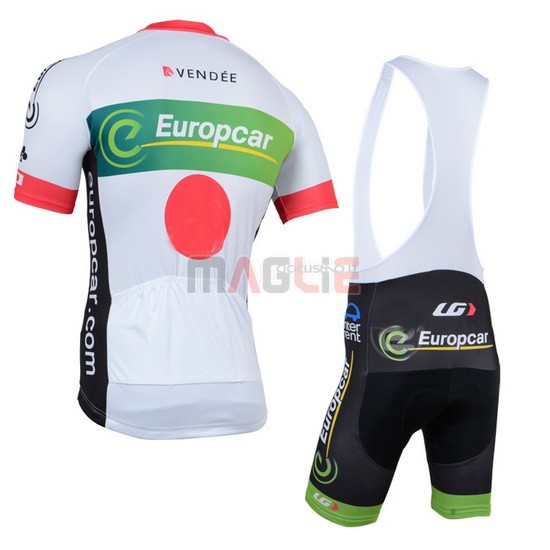 Maglia Europcar manica corta 2014 bianco e rosso - Clicca l'immagine per chiudere