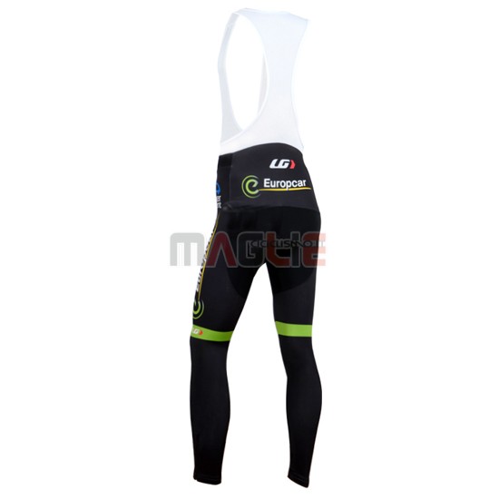 Maglia Europcar manica lunga 2014 nero e verde