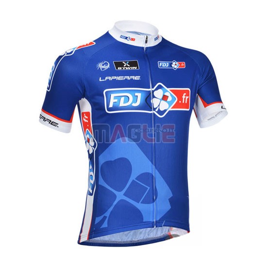 Maglia FDJ manica corta 2013 blu