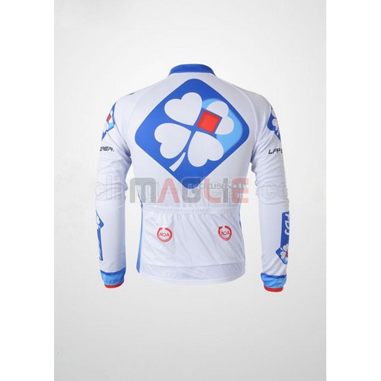 Maglia FDJ manica lunga 2010 bianco e azzurro - Clicca l'immagine per chiudere