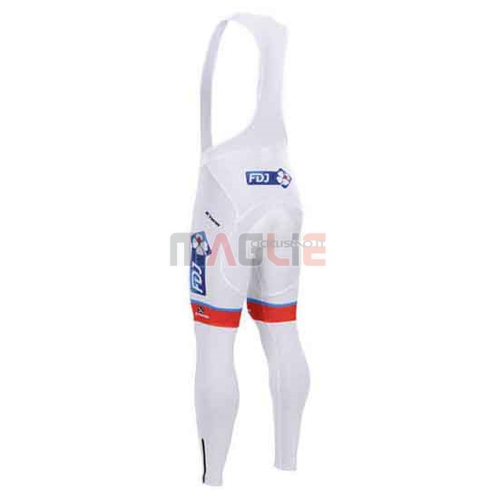 Maglia FDJ manica lunga 2015 bianco e blu - Clicca l'immagine per chiudere