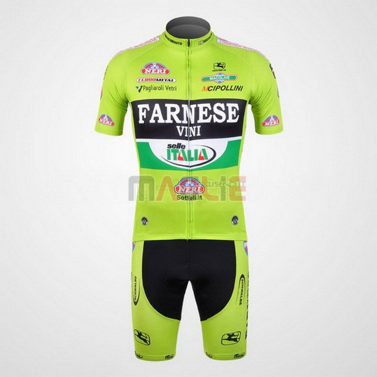 Maglia Farnese manica corta 2011 nero e verde