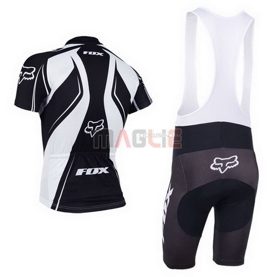 Maglia Fox manica corta 2013 bianco e nero