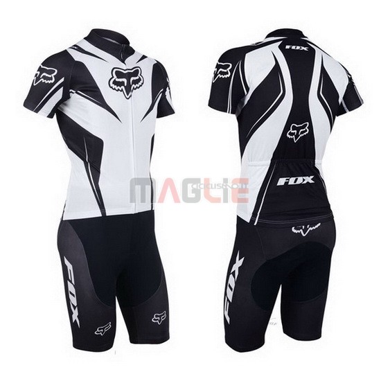 Maglia Fox manica corta 2013 bianco e nero