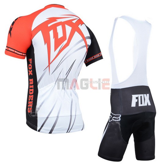 Maglia Fox manica corta 2014 arancione e bianco