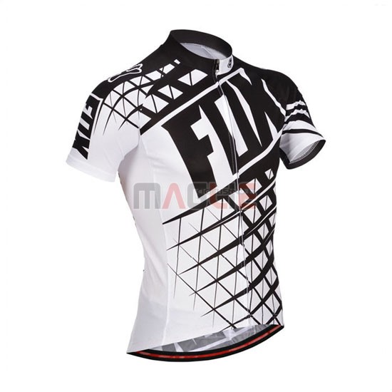 Maglia Fox manica corta 2014 bianco e nero