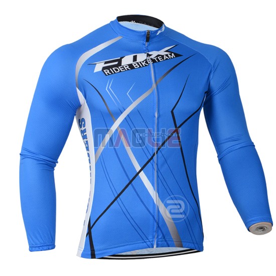 Maglia Fox manica lunga 2014 celeste