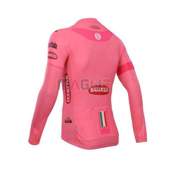 Maglia Giro de Italia manica lunga 2014 rosa