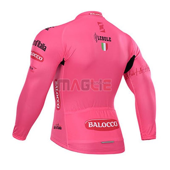 Maglia Giro de Italia manica lunga 2015 rosa