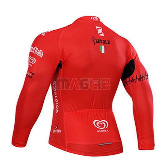 Maglia Giro de Italia manica lunga 2015 rosso