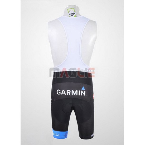 Maglia Garmin manica corta 2011 bianco e nero