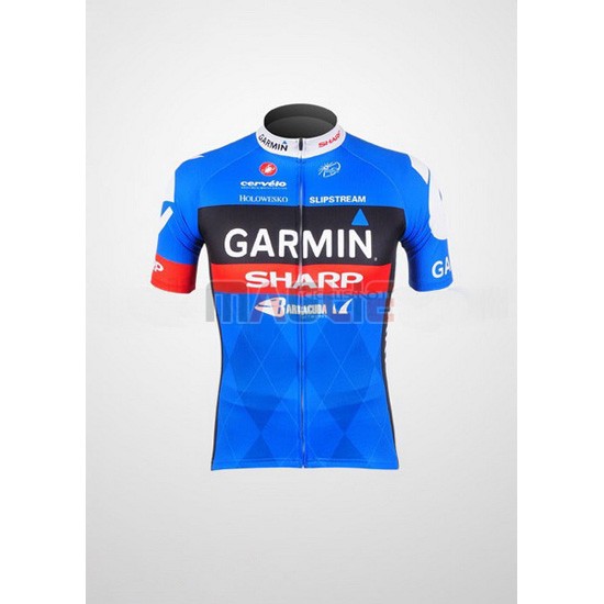 Maglia Garmin manica corta 2012 celeste