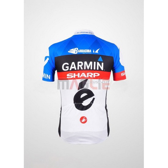 Maglia Garmin manica corta 2012 celeste