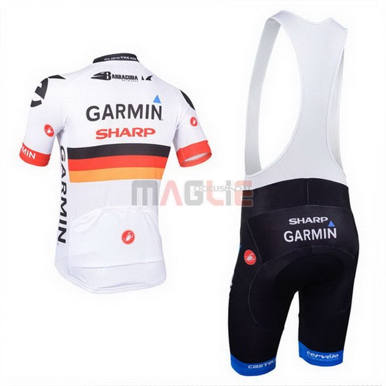 Maglia Garmin manica corta 2013 bianco