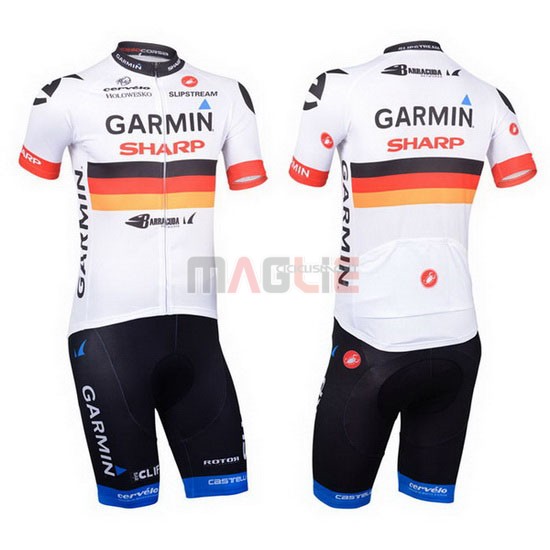 Maglia Garmin manica corta 2013 bianco