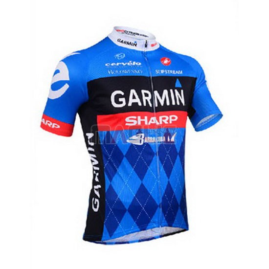 Maglia Garmin manica corta 2013 blu