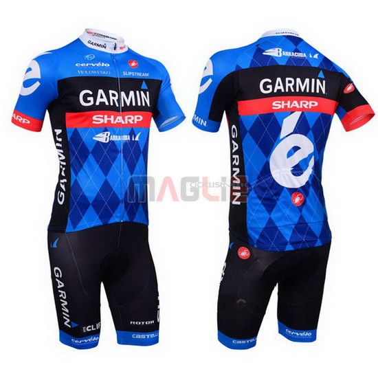 Maglia Garmin manica corta 2013 blu