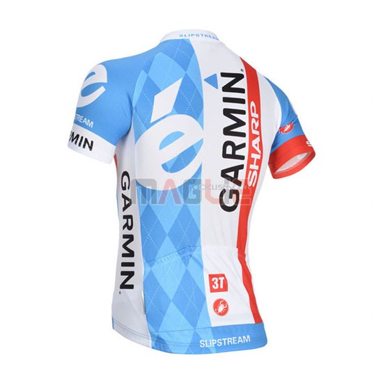 Maglia Garmin manica corta 2014 azzurro e bianco - Clicca l'immagine per chiudere