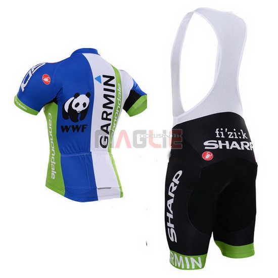 Maglia Garmin manica corta 2015 blu e bianco