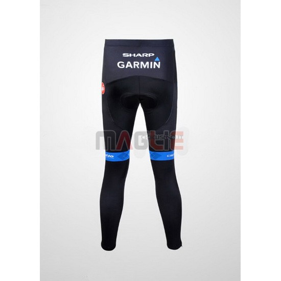 Maglia Garmin manica lunga 2012 bianco e celeste