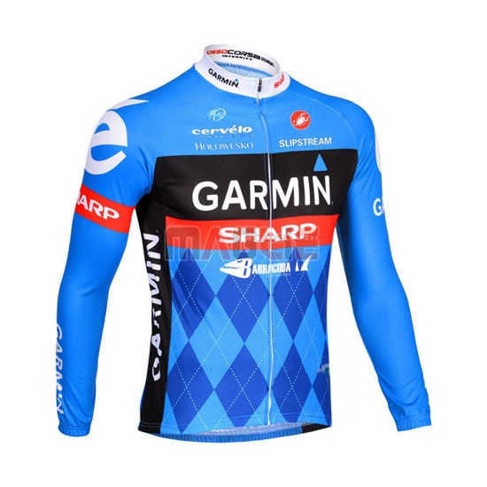 Maglia Garmin manica lunga 2013 blu