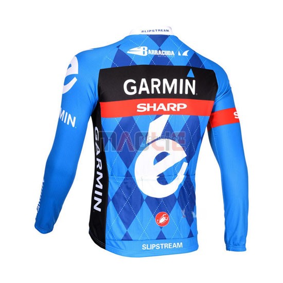 Maglia Garmin manica lunga 2013 blu