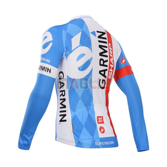 Maglia Garmin manica lunga 2014 azzurro e bianco - Clicca l'immagine per chiudere