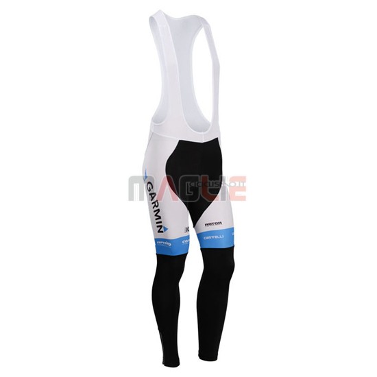 Maglia Garmin manica lunga 2014 azzurro e bianco